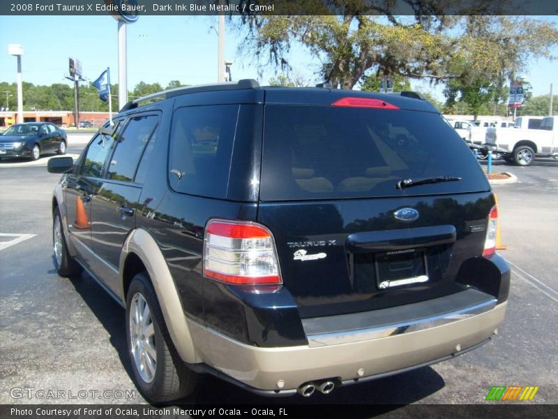 Dark Ink Blue Metallic / Camel 2008 Ford Taurus X Eddie Bauer