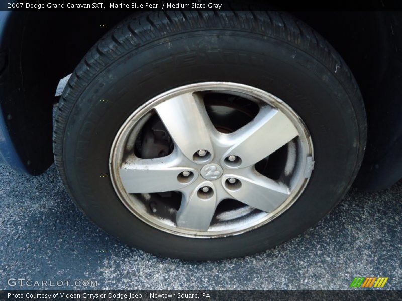 Marine Blue Pearl / Medium Slate Gray 2007 Dodge Grand Caravan SXT