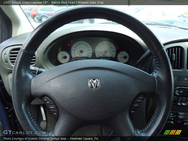 Marine Blue Pearl / Medium Slate Gray 2007 Dodge Grand Caravan SXT
