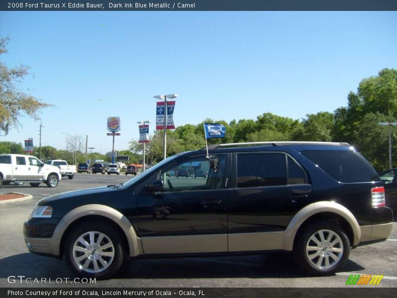 Dark Ink Blue Metallic / Camel 2008 Ford Taurus X Eddie Bauer