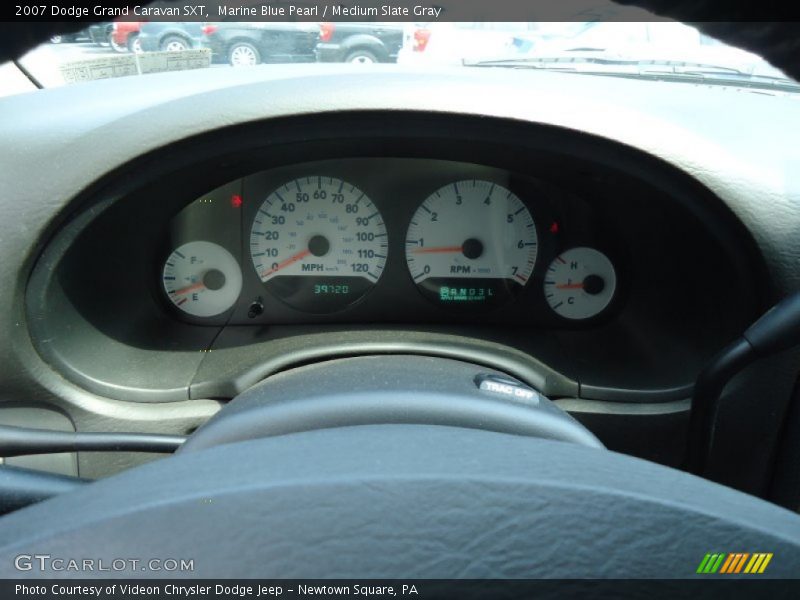 Marine Blue Pearl / Medium Slate Gray 2007 Dodge Grand Caravan SXT