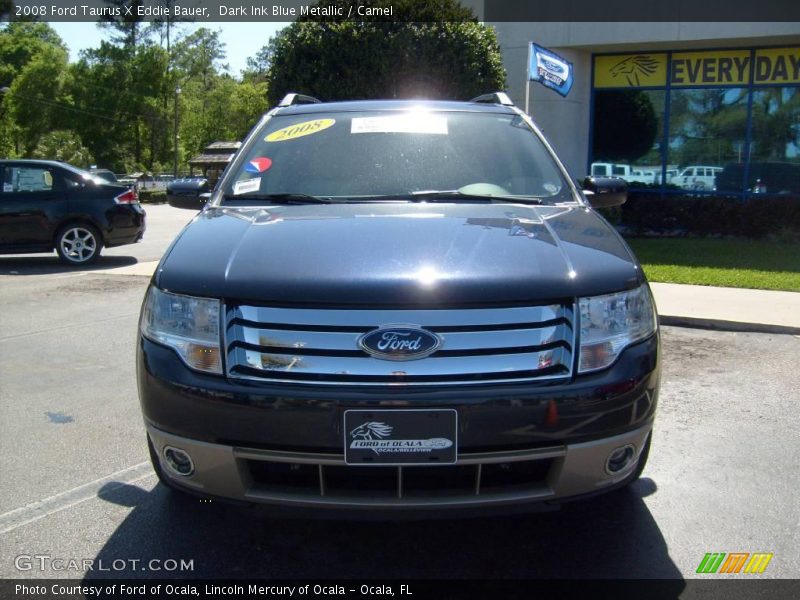 Dark Ink Blue Metallic / Camel 2008 Ford Taurus X Eddie Bauer