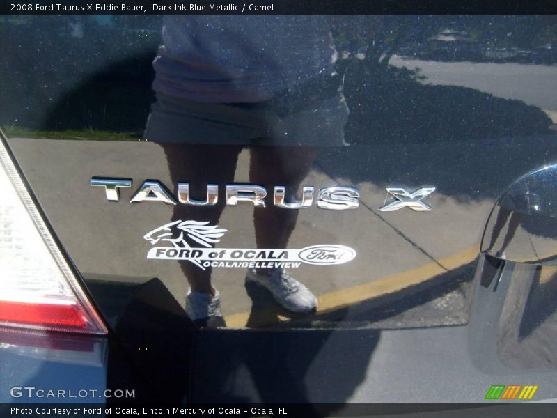Dark Ink Blue Metallic / Camel 2008 Ford Taurus X Eddie Bauer