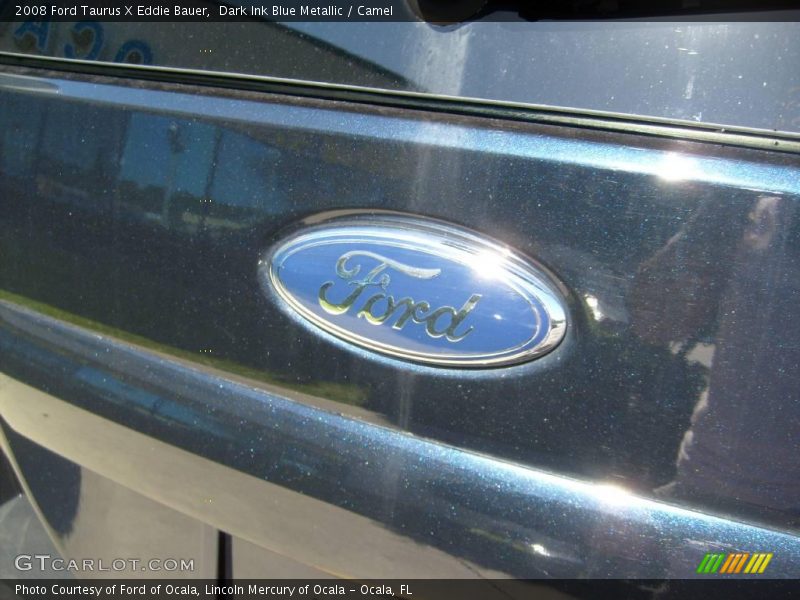 Dark Ink Blue Metallic / Camel 2008 Ford Taurus X Eddie Bauer
