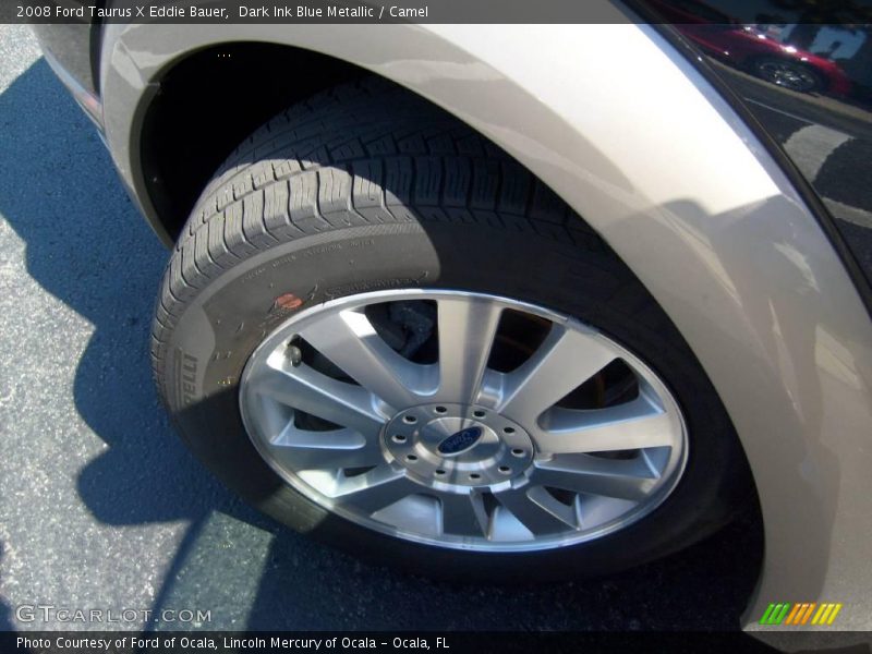 Dark Ink Blue Metallic / Camel 2008 Ford Taurus X Eddie Bauer