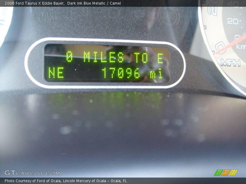 Dark Ink Blue Metallic / Camel 2008 Ford Taurus X Eddie Bauer