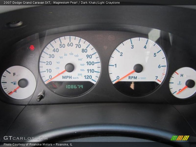 Magnesium Pearl / Dark Khaki/Light Graystone 2007 Dodge Grand Caravan SXT