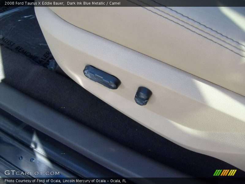 Dark Ink Blue Metallic / Camel 2008 Ford Taurus X Eddie Bauer