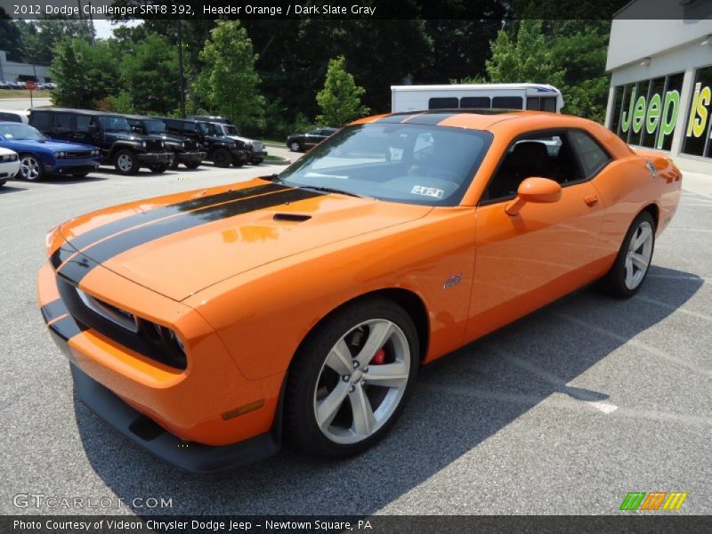 Front 3/4 View of 2012 Challenger SRT8 392