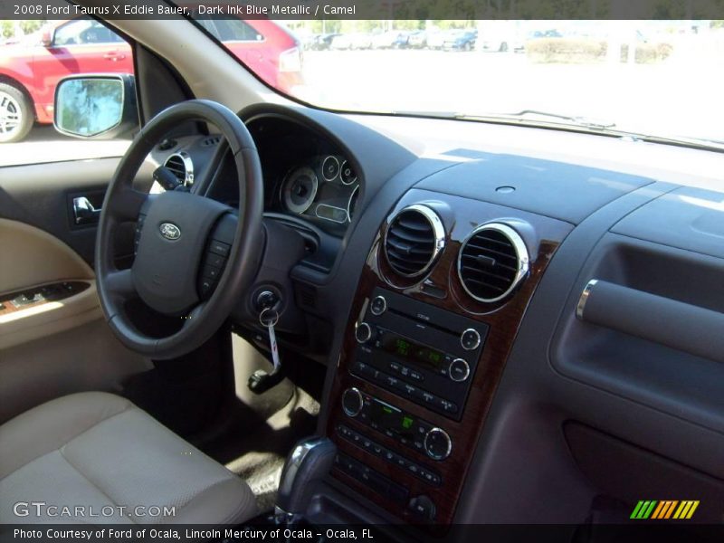 Dark Ink Blue Metallic / Camel 2008 Ford Taurus X Eddie Bauer