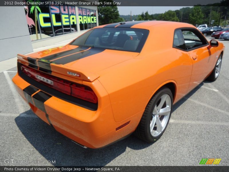  2012 Challenger SRT8 392 Header Orange