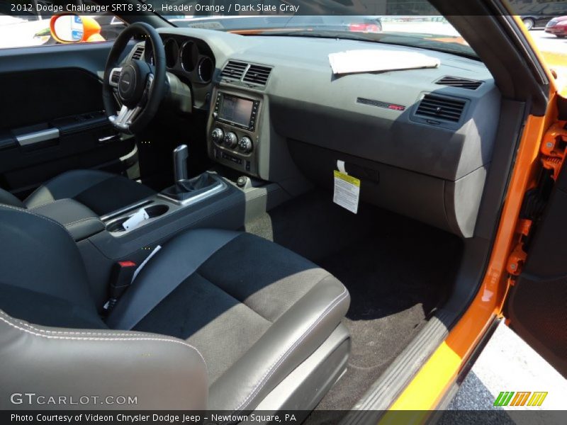 Header Orange / Dark Slate Gray 2012 Dodge Challenger SRT8 392