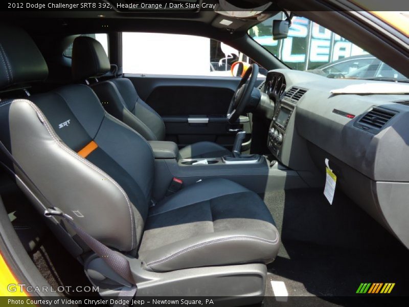 Header Orange / Dark Slate Gray 2012 Dodge Challenger SRT8 392