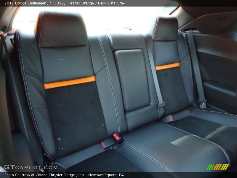 Rear Seat of 2012 Challenger SRT8 392