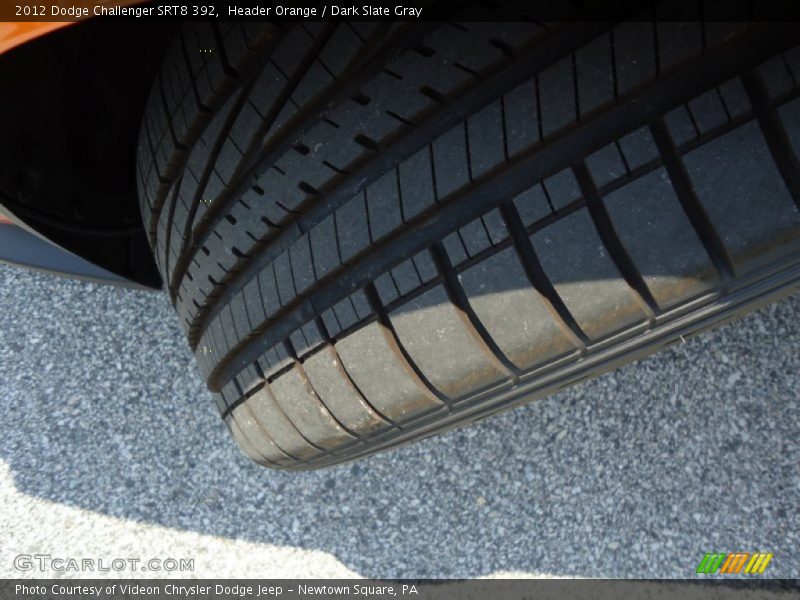 Header Orange / Dark Slate Gray 2012 Dodge Challenger SRT8 392