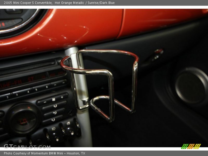 Hot Orange Metallic / Sunrise/Dark Blue 2005 Mini Cooper S Convertible