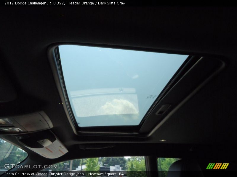 Header Orange / Dark Slate Gray 2012 Dodge Challenger SRT8 392