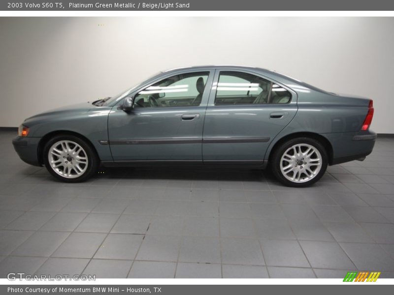 Platinum Green Metallic / Beige/Light Sand 2003 Volvo S60 T5