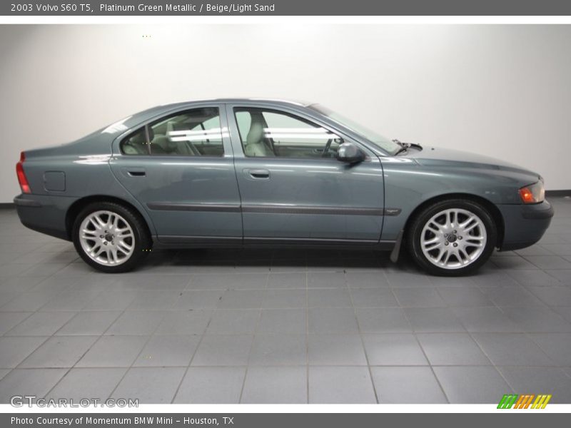 Platinum Green Metallic / Beige/Light Sand 2003 Volvo S60 T5