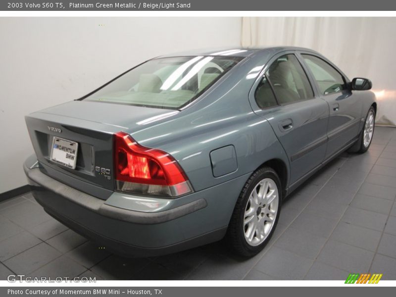 Platinum Green Metallic / Beige/Light Sand 2003 Volvo S60 T5