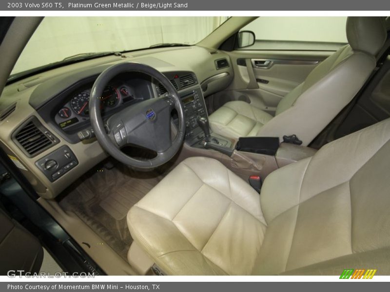 Platinum Green Metallic / Beige/Light Sand 2003 Volvo S60 T5