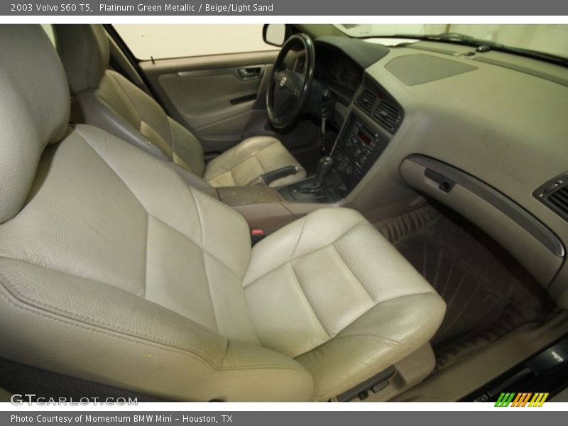 Platinum Green Metallic / Beige/Light Sand 2003 Volvo S60 T5