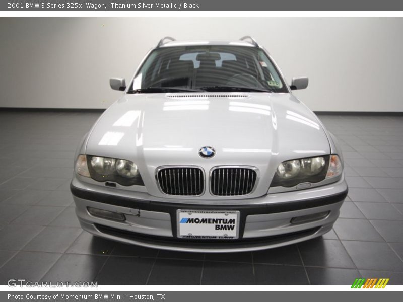 Titanium Silver Metallic / Black 2001 BMW 3 Series 325xi Wagon