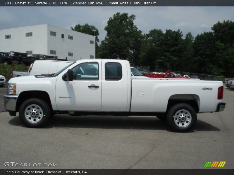  2013 Silverado 3500HD WT Extended Cab 4x4 Summit White