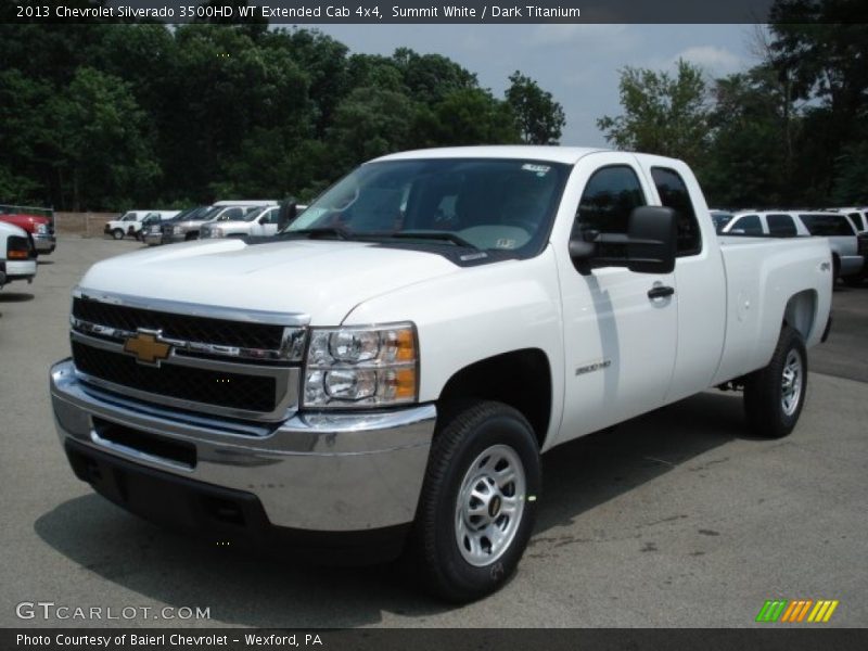 Front 3/4 View of 2013 Silverado 3500HD WT Extended Cab 4x4