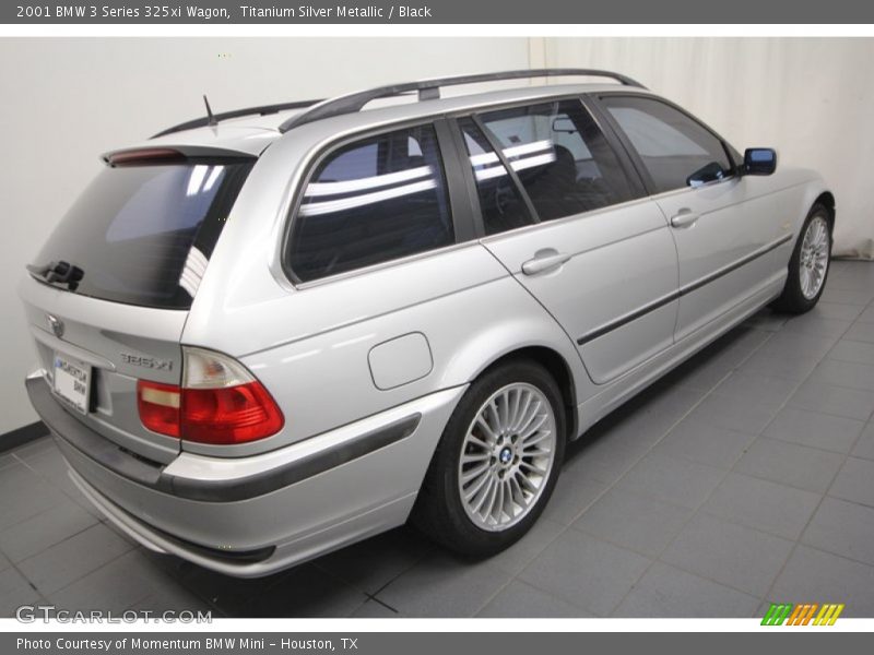 Titanium Silver Metallic / Black 2001 BMW 3 Series 325xi Wagon
