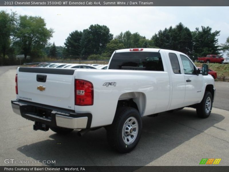 Summit White / Dark Titanium 2013 Chevrolet Silverado 3500HD WT Extended Cab 4x4