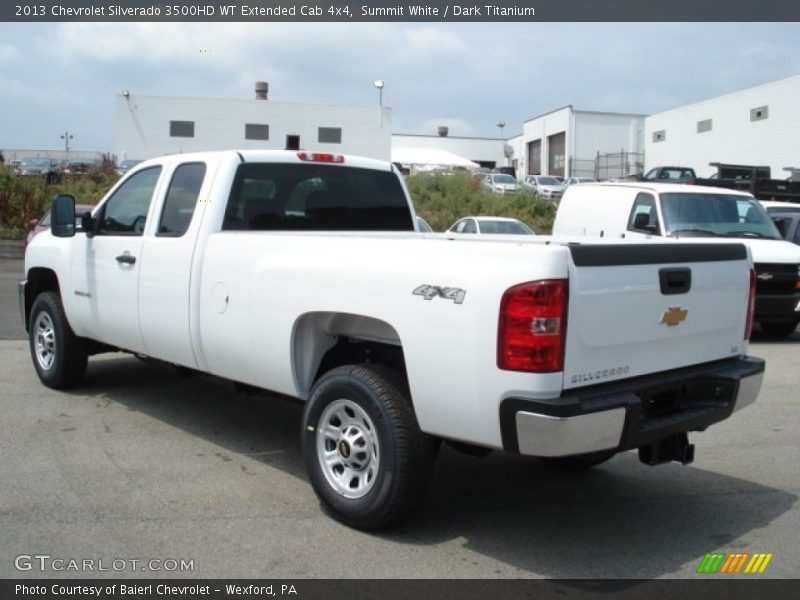 Summit White / Dark Titanium 2013 Chevrolet Silverado 3500HD WT Extended Cab 4x4