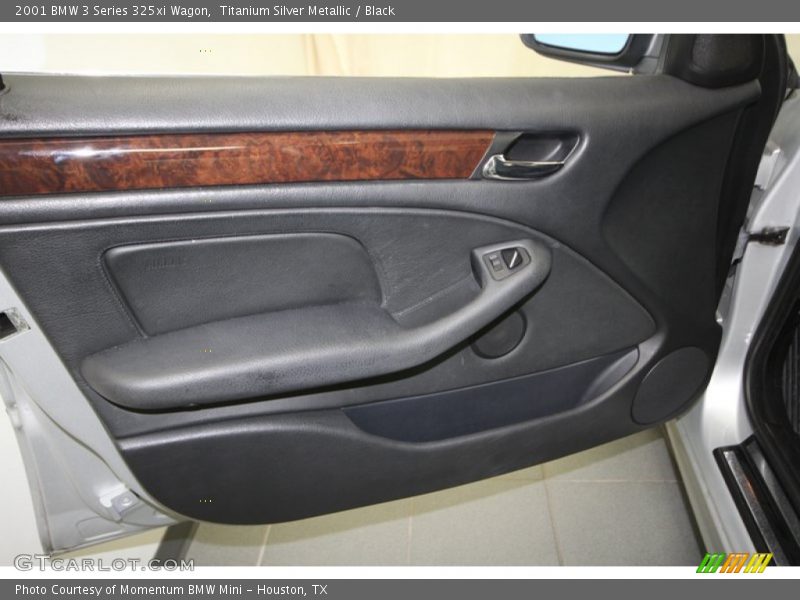 Titanium Silver Metallic / Black 2001 BMW 3 Series 325xi Wagon