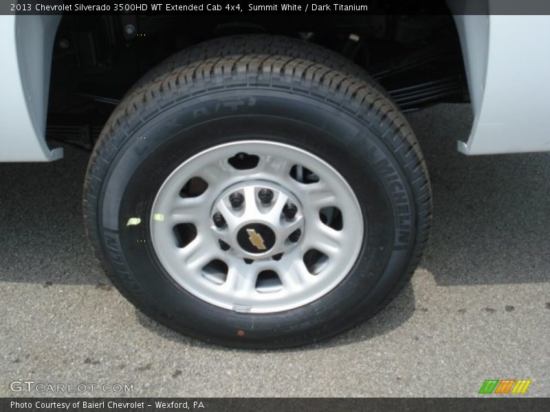 Summit White / Dark Titanium 2013 Chevrolet Silverado 3500HD WT Extended Cab 4x4