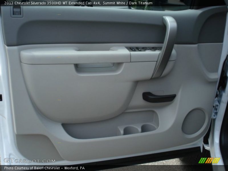 Summit White / Dark Titanium 2013 Chevrolet Silverado 3500HD WT Extended Cab 4x4