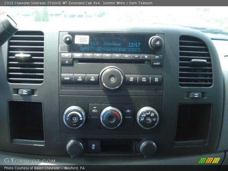 Summit White / Dark Titanium 2013 Chevrolet Silverado 3500HD WT Extended Cab 4x4