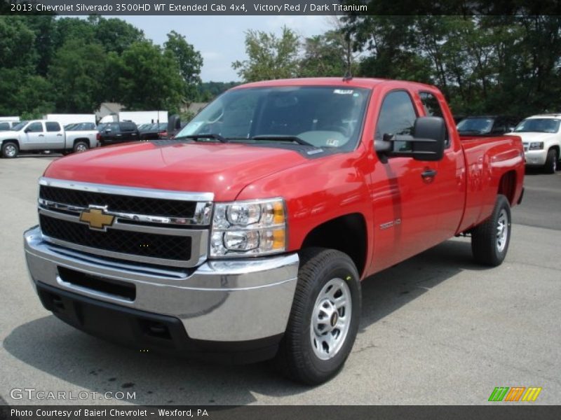 Front 3/4 View of 2013 Silverado 3500HD WT Extended Cab 4x4