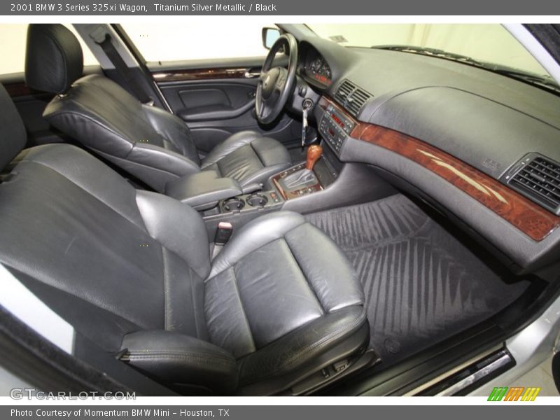 Titanium Silver Metallic / Black 2001 BMW 3 Series 325xi Wagon
