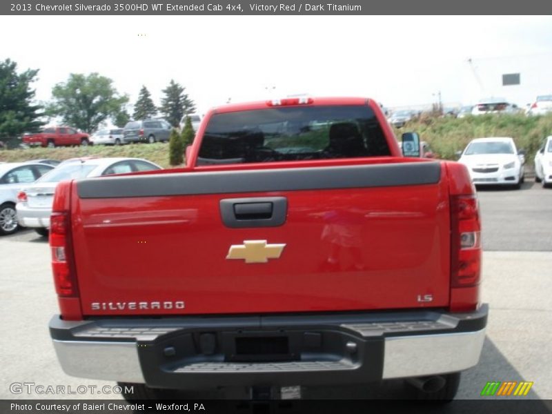 Victory Red / Dark Titanium 2013 Chevrolet Silverado 3500HD WT Extended Cab 4x4