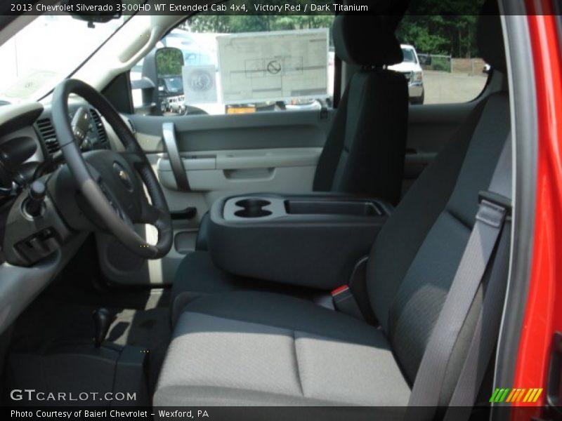 Victory Red / Dark Titanium 2013 Chevrolet Silverado 3500HD WT Extended Cab 4x4