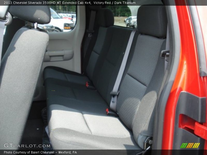 Victory Red / Dark Titanium 2013 Chevrolet Silverado 3500HD WT Extended Cab 4x4