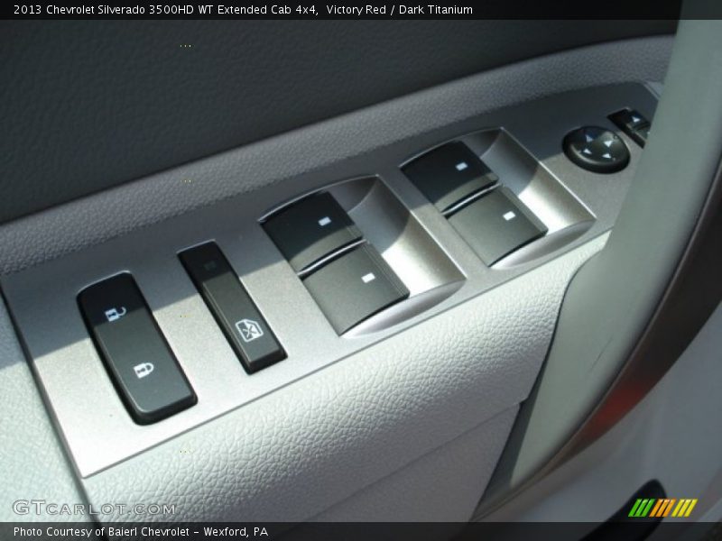 Victory Red / Dark Titanium 2013 Chevrolet Silverado 3500HD WT Extended Cab 4x4