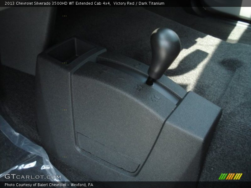 Victory Red / Dark Titanium 2013 Chevrolet Silverado 3500HD WT Extended Cab 4x4