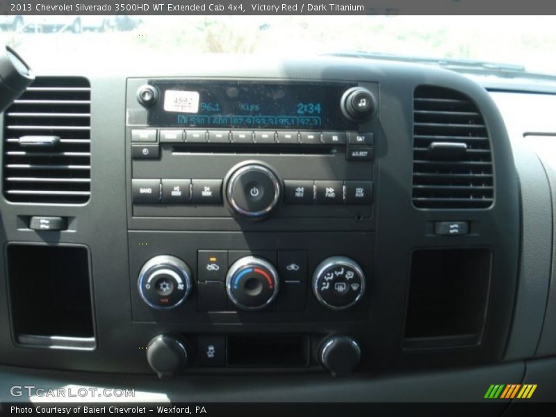 Victory Red / Dark Titanium 2013 Chevrolet Silverado 3500HD WT Extended Cab 4x4