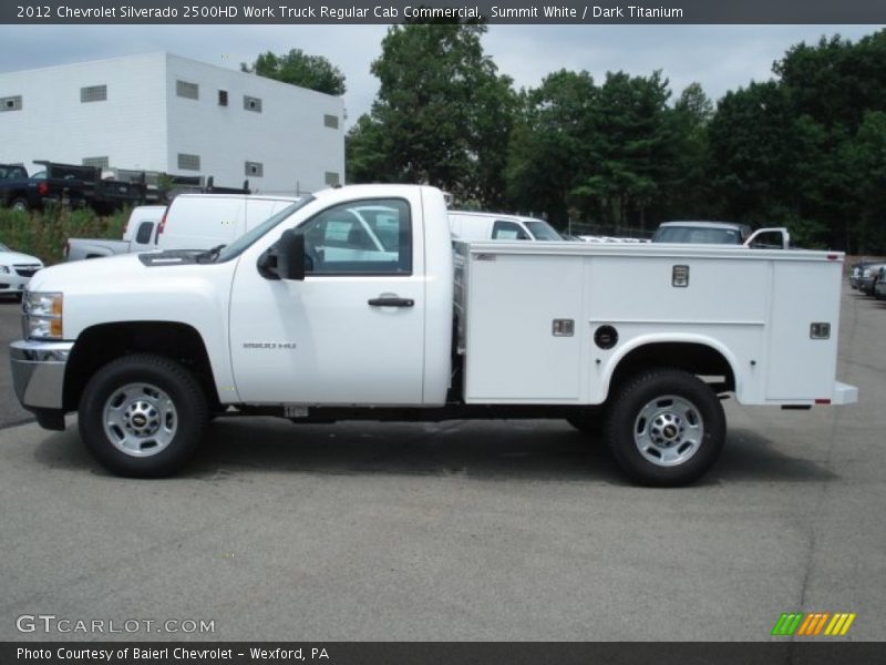 Summit White / Dark Titanium 2012 Chevrolet Silverado 2500HD Work Truck Regular Cab Commercial