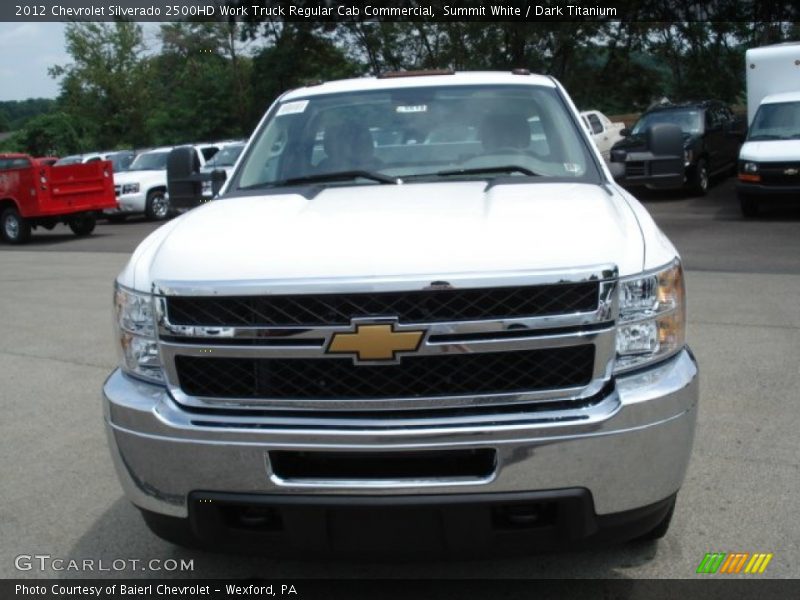 Summit White / Dark Titanium 2012 Chevrolet Silverado 2500HD Work Truck Regular Cab Commercial