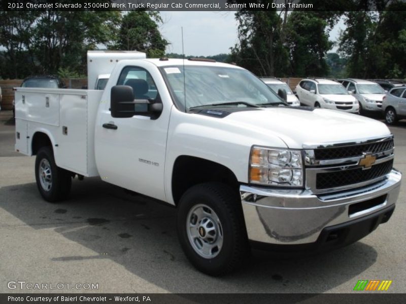 Summit White / Dark Titanium 2012 Chevrolet Silverado 2500HD Work Truck Regular Cab Commercial