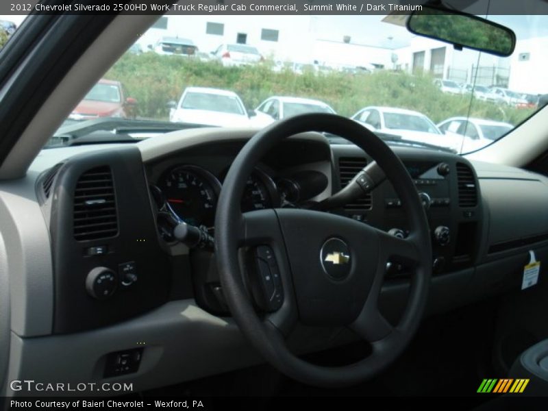Summit White / Dark Titanium 2012 Chevrolet Silverado 2500HD Work Truck Regular Cab Commercial