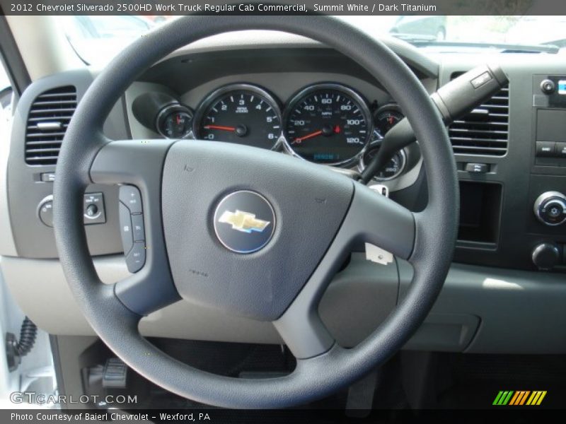 Summit White / Dark Titanium 2012 Chevrolet Silverado 2500HD Work Truck Regular Cab Commercial