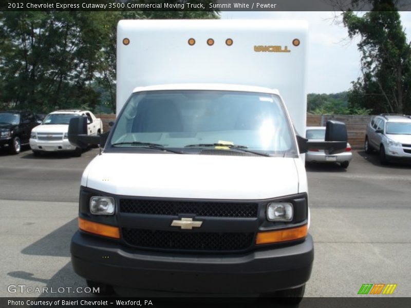 Summit White / Pewter 2012 Chevrolet Express Cutaway 3500 Commercial Moving Truck